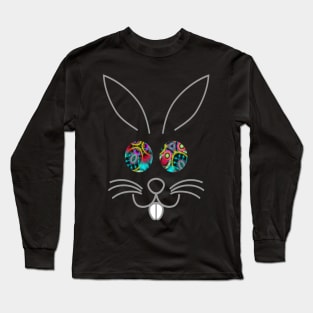 Cute Animal Face Bunny Rabbit Costume T-Shirt Long Sleeve T-Shirt